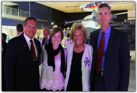 L-R: Brian Shul, Linda Michow, Maureen Shul and Sam Realmuto